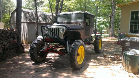 1978 Ford Bronco - Custom Jeep CJ build oversized tractor tires and a unique cab.