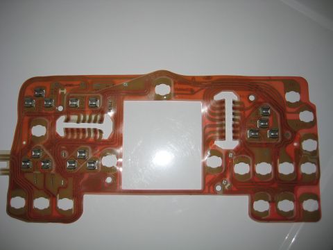 1996 Ford Bronco - Circuit board for a vehicle's instrument cluster, showing the intricate wiring and connection points.