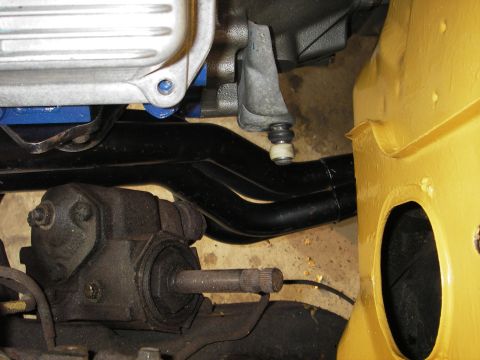 1972 Ford Ranchero - drivers side header slid in from the bottom no problem