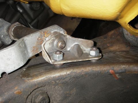 1972 Ford Ranchero - frame side pivot set into place with Z-bar mocked in also