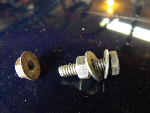 1986 Chrysler Fifth Avenue - This simple 1/4UNC20 bolt and a couple of washers and matching nut are al that's needed to fix the overflow tank stud for good. It's 1 1/4"…