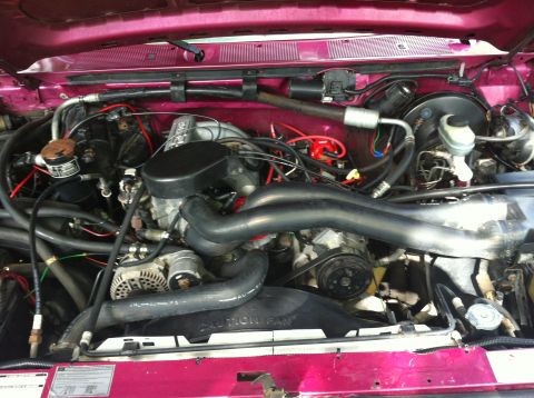 1992 Ford F-150 - Used some HD Simplegreen and a pressure washer on low to blast the grime off the engine. Worked fairly will. HOWEVER, I will not be doing t…