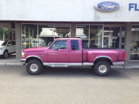 1992 Ford F-150 - At the dealer right after having the new rims put on.