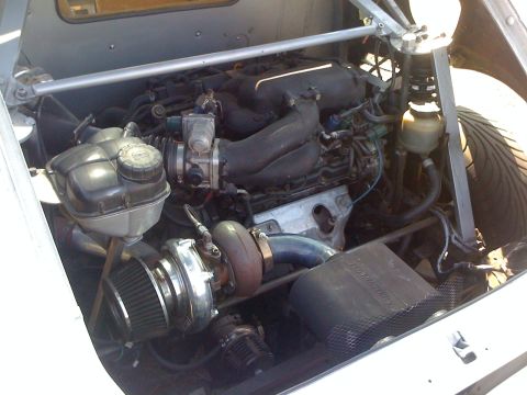 1964 Ford Ranchero - Custom engine bay a turbocharger, intercooler piping, and aftermarket air intake system.