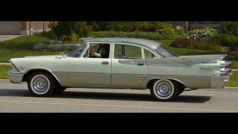1991 Ford LTD Crown Victoria - This 1959 Dodge Custom Royal sedan features distinctive tail fins and a two-tone paint scheme.