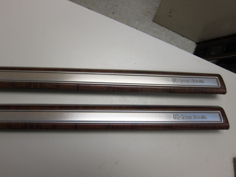 Door trim with 'Crown Victoria' text