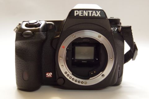 1983 Ferrari Enzo - A digital camera body with the Pentax logo and K-7 model designation is shown.