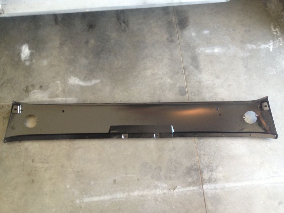 65 Mustang back side of rear valance
