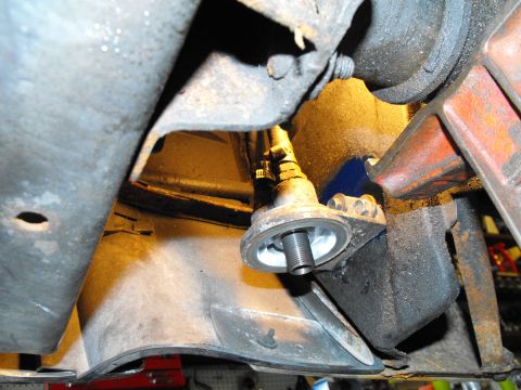 1986 Chrysler Fifth Avenue - Here's a shot with the spin on filter off the housing. You can just see two of the three bolts that hold the filter housing to the front of…