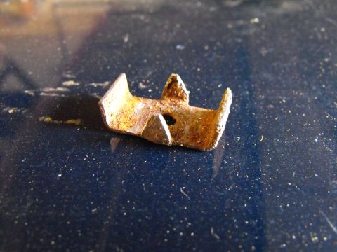1986 Chrysler Fifth Avenue - This is the only other stock transmission line clip and it holds both lines as they pass between the motor mouny and the oil pan. The trian…