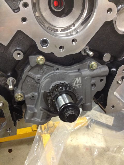 1992 Ford Crown Victoria - Close-up of a Melling oil pump, part number 10227, installed on an engine block.