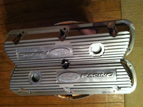 1992 Ford Bronco - Chrome Ford Racing valve covers are shown, likely for a performance engine build.