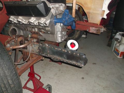 1964 Ford Fairlane - I fabbed up & welded in a new right front frame section that had been really butchered up. After all welding & smoothing is finished I will…