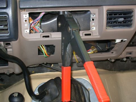 1983 Ford Bronco - This is the same scrap Aluminum plate I used for the switch panels.