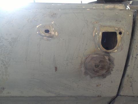 1965 Ford Mustang - 65 Mustang DS door lock shaved