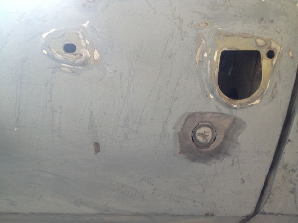 65 Mustang DS door lock pre shave
