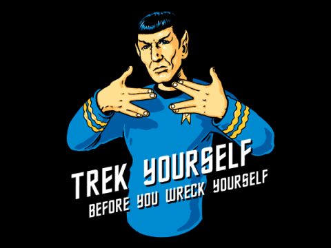 1997 Ford Ranger - A graphic image of Spock from Star Trek, with text that says 'Trek Yourself'.
