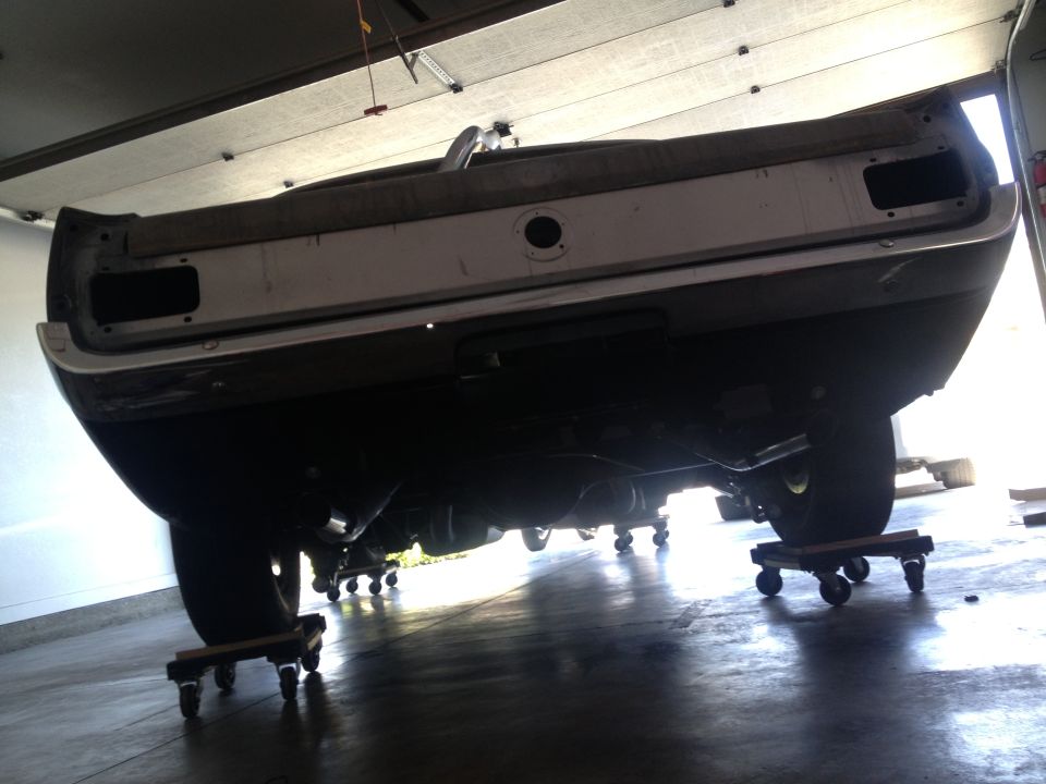 65 Mustang bumper, valance, trunk lid, exhaust done