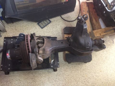 1986 Ford Bronco - Front axle assembly with disc brake and differential housing, likely for a truck or SUV.