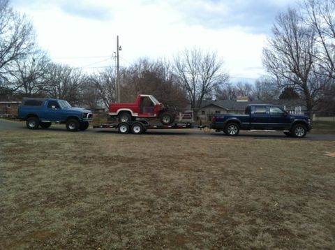 1982 Ford Bronco - The last drive of the blue beast 3-28-13. Heading to Buck's Classics Restorations in Tulsa, OK.