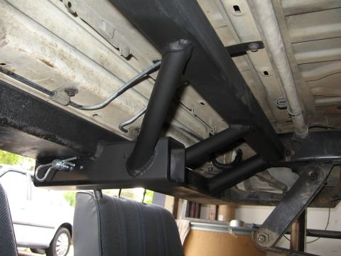 1993 Toyota 4Runner - Custom rear bumper build-up with hitch receiver visible on a 1993 Toyota 4Runner.
