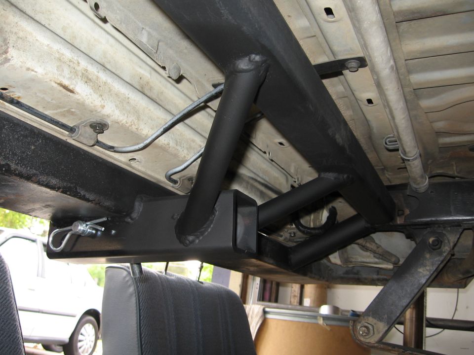 1993 Toyota 4Runner custom rear bumper build-up with hitch receiver