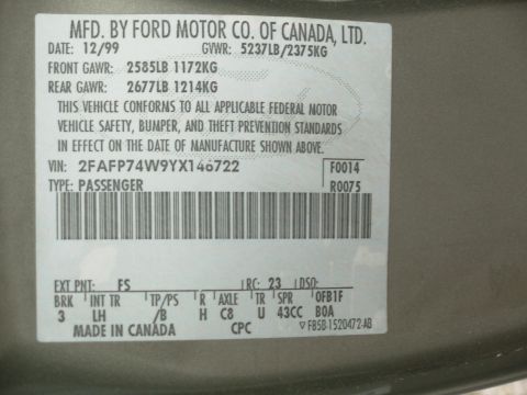 1994 Ford Crown Victoria - While junkyarding for Bronco parts, I ran across this.
