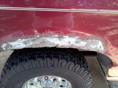 1995 Ford Bronco - Bondo glassed shaped up