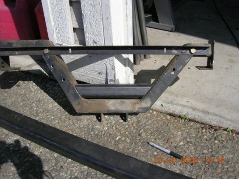 1995 Ford Bronco - A custom steel crossmember is shown, likely for an off-road vehicle modification.