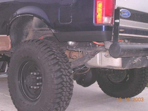 1994 Ford Bronco - cut it and spray painted it. Ultimately I am going to herculine it and add some 2x4" rock sliders attached to the bumper