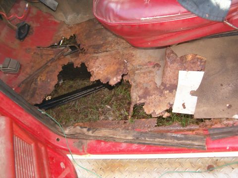 1979 Ford Bronco - Drivers floor....