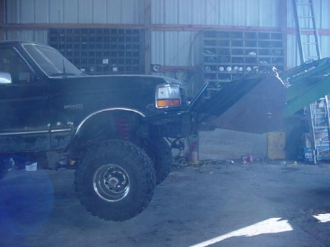 1992 Ford Bronco - how to self levitate front of truck