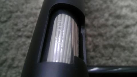 2000 Mercury Grand Marquis - A firearm's barrel is shown with its caliber clearly marked as 45 ACP.