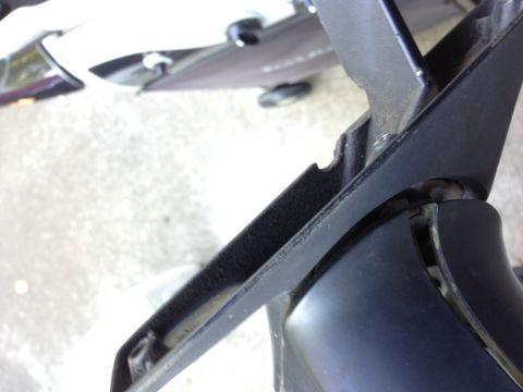 1992 Ford F-150 - Old broken mirror. Caused SEVERE vibrations on the road to the point of being useless.