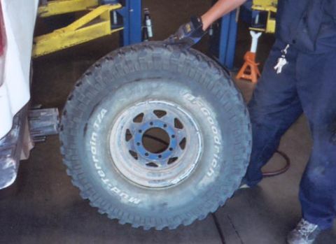 1987 Ford Bronco - back of tire