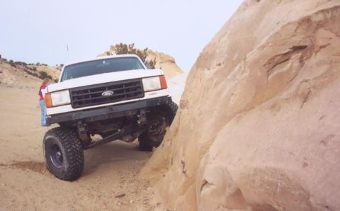 1987 Ford Bronco - me on snoopy rock