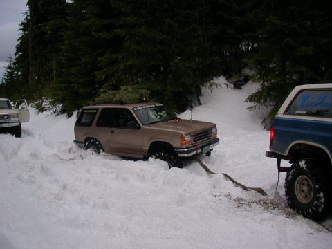 1994 Ford Explorer - I didn't end up in the ditch this time ! But I did get a little buried in the deep snow as we were backing out to leave. So Tim gave me a t…