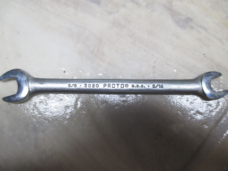 Wrench with 3/8 and 5/16 markings, PROTO USA