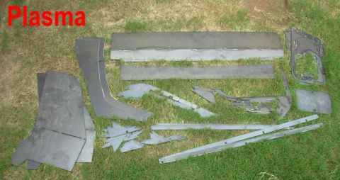 1983 Ford Bronco - I think these are all the parts I need to finish the front bumper, & replace a part I never liked on the rear bumper. They came off a plasm…