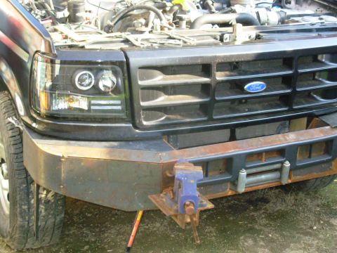 1983 Ford Bronco - The outboard top panel (below the headlight) is just resting in place while I check its fit, and several other parts. The front receivers a…