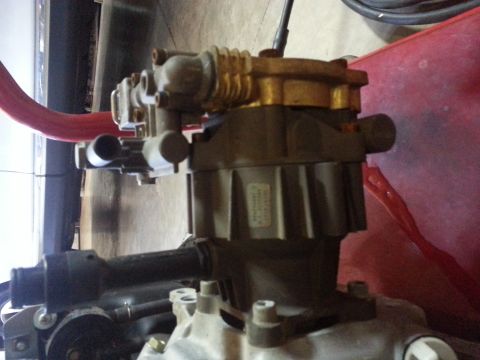 1995 Ford Bronco - This is a close-up view of a pressure washer pump, not a 1995 Ford Bronco.