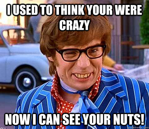 1987 Ford Bronco - Meme Austin Powers with text overlay.