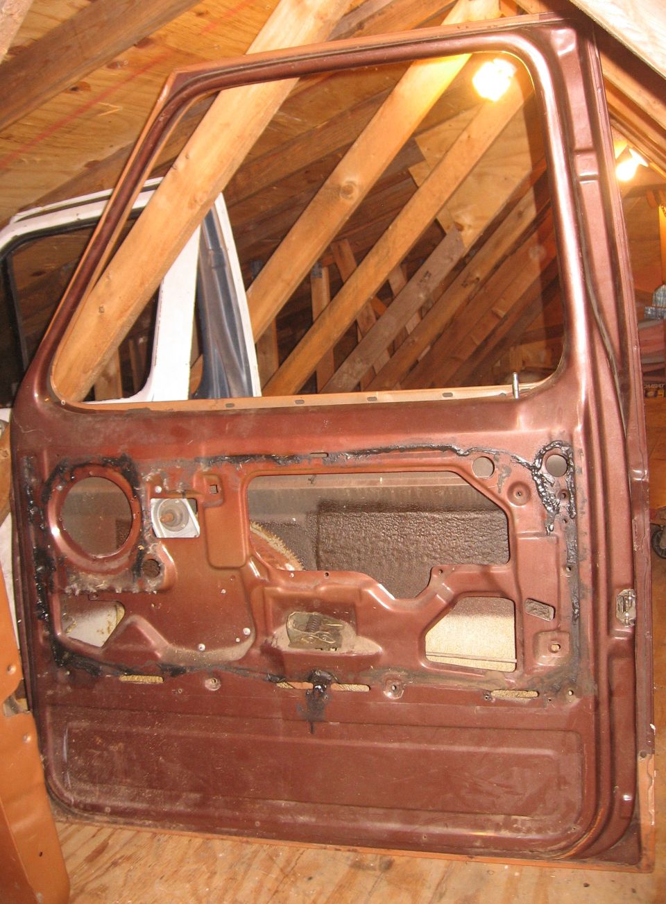 Passenger door shell inside.