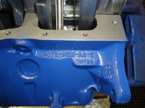 1982 Ford Bronco - Engine block part with visible casting numbers and markings.