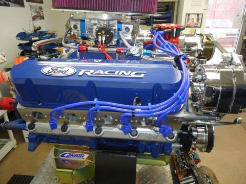 1982 Ford Bronco - Custom Ford Racing engine assembly with performance parts visible.