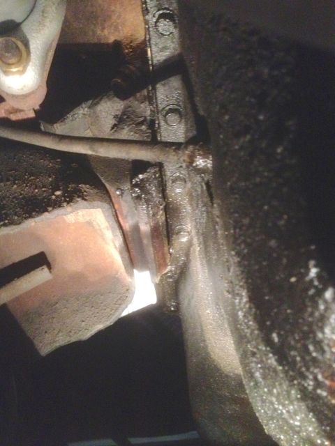 1978 Ford Bronco - Greasy engine components are visible in this close-up view.