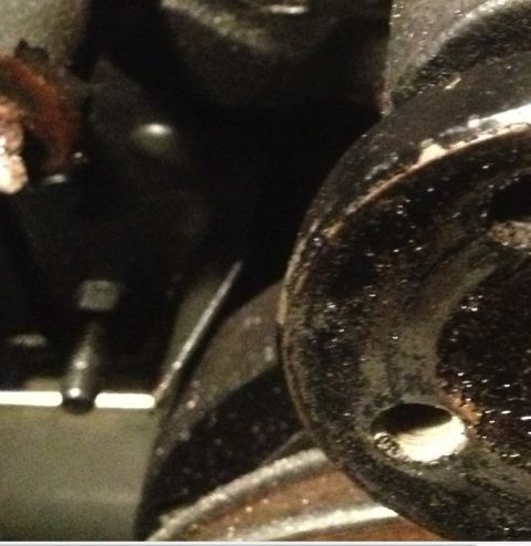 1978 Ford Bronco - Oily engine part detail, likely from a mechanical system.