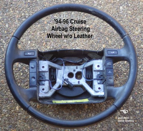 1983 Ford Bronco - '94-97 Cruise Steering Wheel without leather wrap
