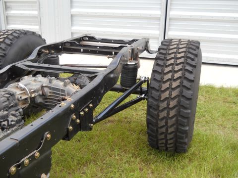 1992 Ford Bronco - This image shows the chassis and suspension of a vehicle, not a complete 1992 Ford Bronco.