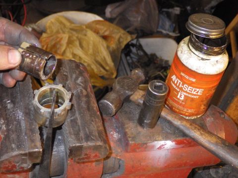 1983 Ford Bronco - After just a few months being parked (no driving or wheeling), these were already getting tight. So I used a narrow wedge of 1/4" plat…